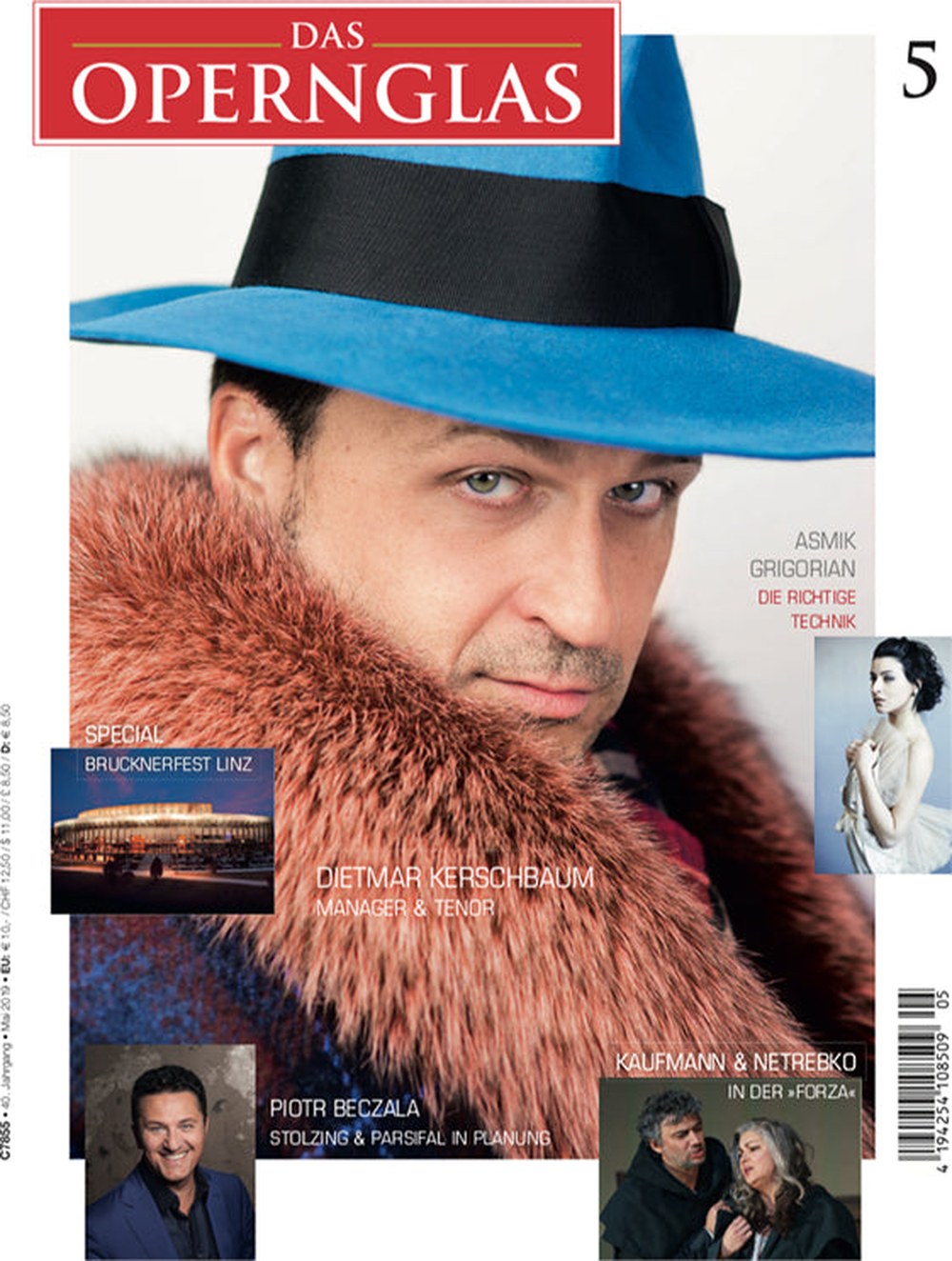 Das Opernglas Magazin Deutschland 2019-05 Dietmar Kerschbaum Piotr Beczała Jonas Kaufmann Anna Netrebko Asmik Grigorian