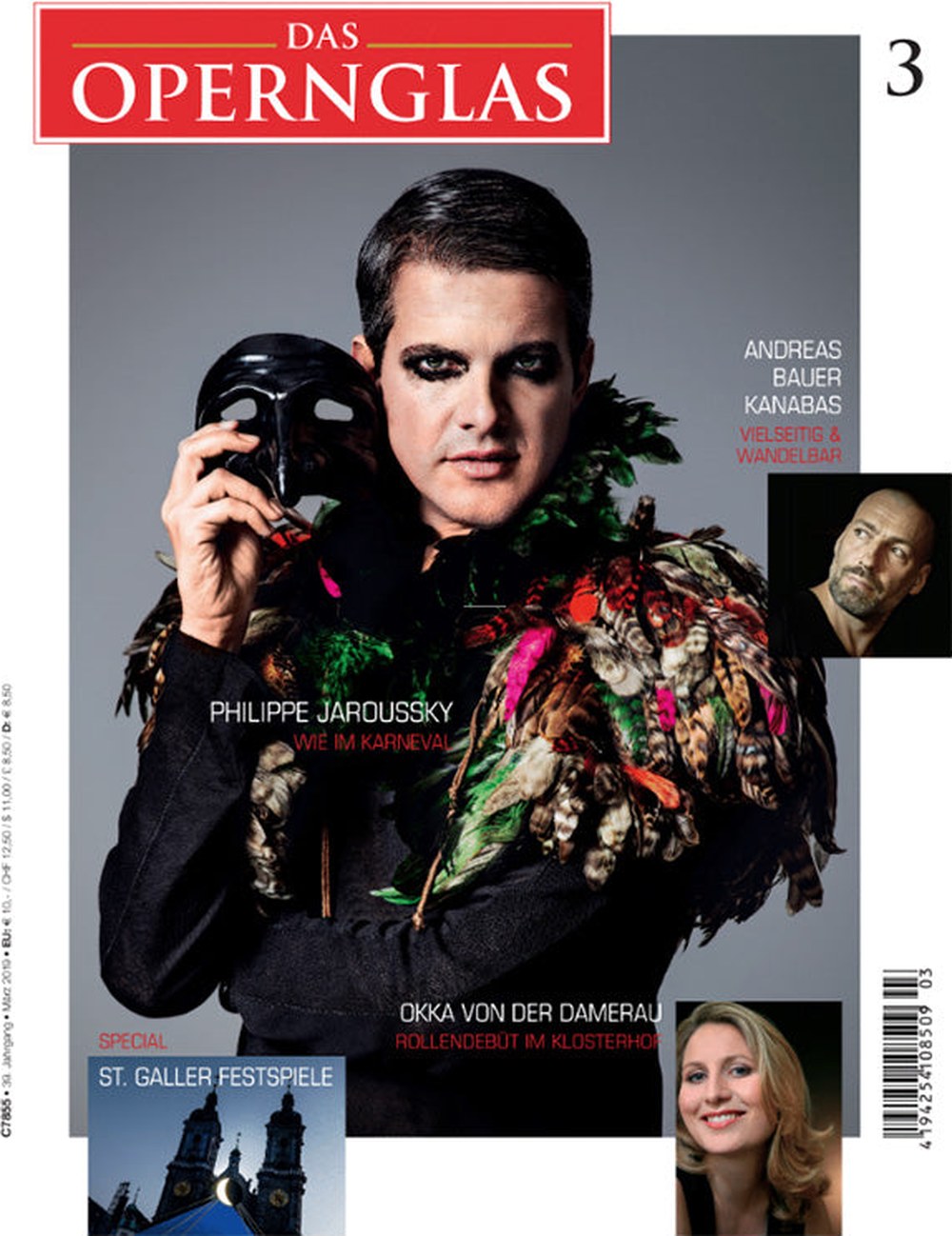 Das Opernglas Magazin Deutschland 2019-03 Philippe Jaroussky Andreas Bauer Kanabas Okka Von Der Damerau