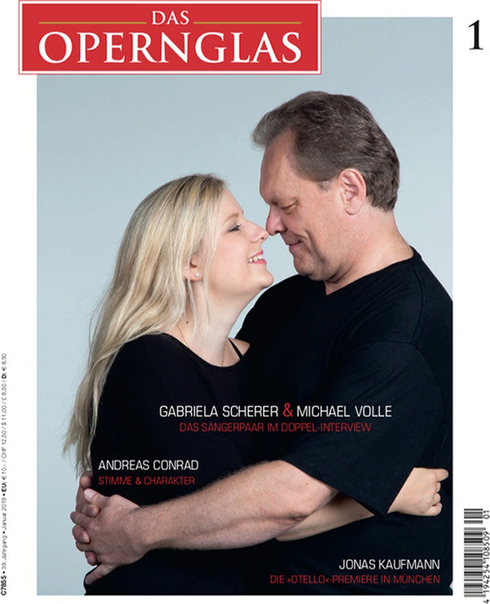 Das Opernglas Magazin Deutschland 2019-01 Gabriela Scherer Michael Volle Andreas Conrad Jonas Kaufmann