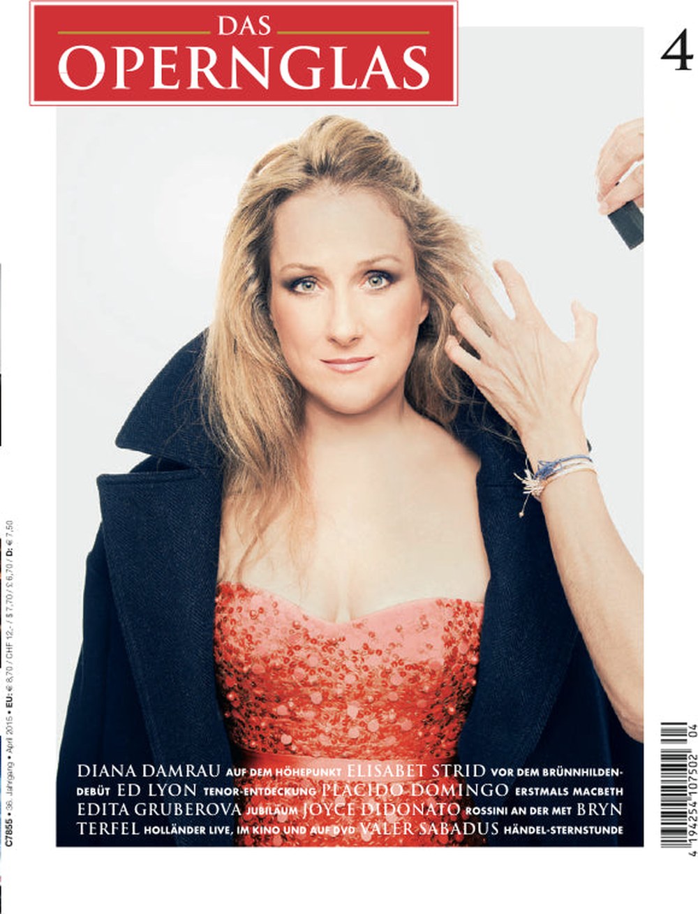 Das Opernglas Magazin Deutschland 2015-04 Diana Damrau Elisabet Strid Placido Domingo Ed Lyon Edita Gruberova