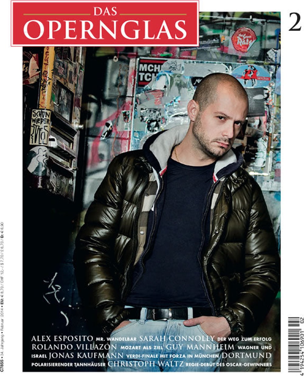 Das Opernglas Magazin Deutschland 2014-02 Alex Esposito Sarah Connolly Rolando Villazón Guy Mannheim Jonas Kaufmann