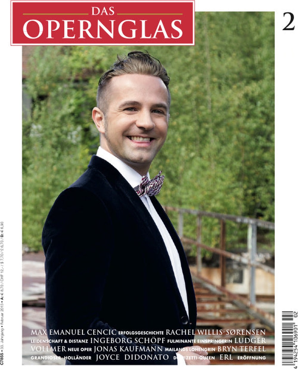 Das Opernglas Magazin Deutschland 2013-02 Max Emanuel Cencic Rachel Willis-Sørensen Ingeborg Schöpf Ludger Vollmer Jonas Kaufmann