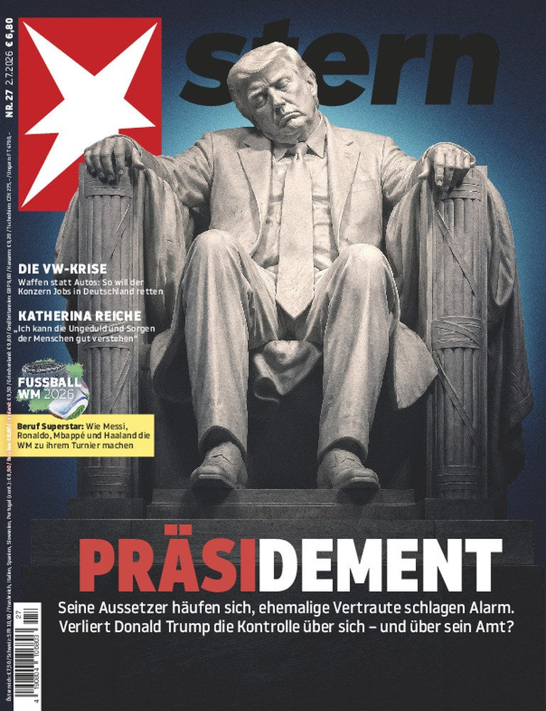 Stern Magazin Deutschland 2026-27 Donald Trump Katherina Reiche Lionel Messi Cristiano Ronaldo Kylian Mbappé