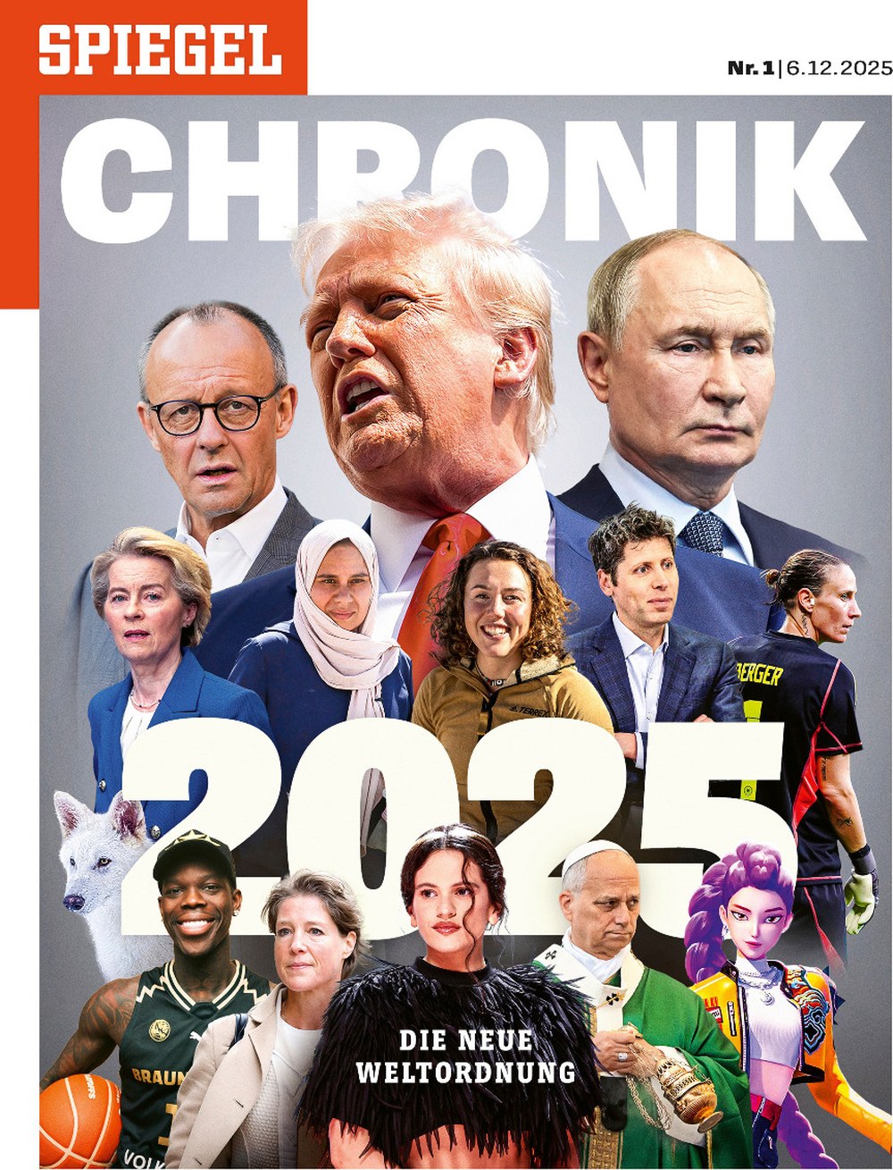 Der Spiegel Magazin Deutschland 2025-01 Donald Trump Vladimir Putin Friedrich Merz Ursula Von Der Leyen Sam Altman