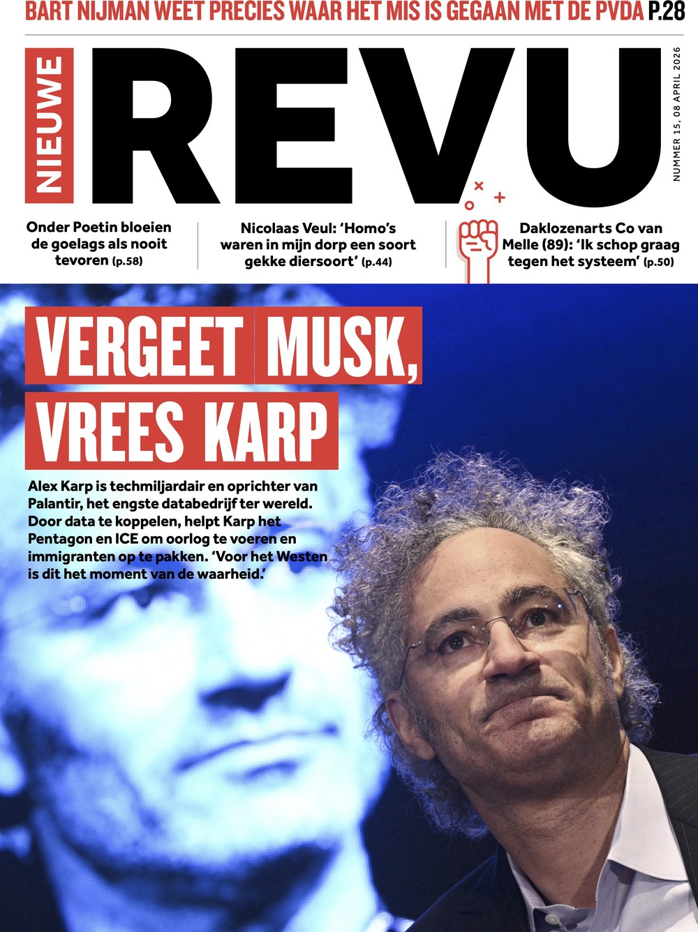 Nieuwe Revu Magazin Niederlande 2026-15 Alex Karp Bart Nijman Nicolaas Veul Co Van Melle