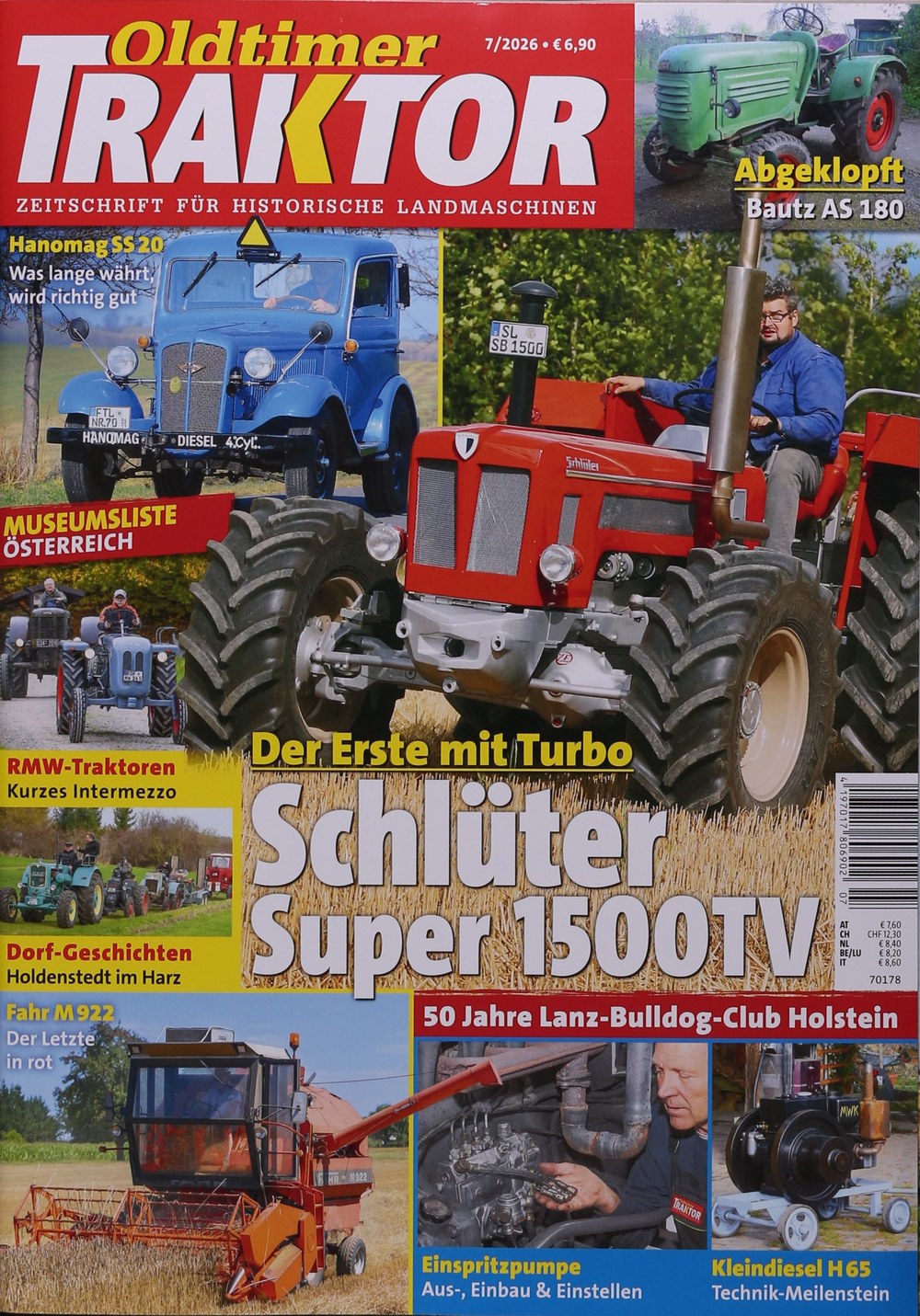 Oldtimer Traktor Magazin Deutschland 2026-07 Lanz-Bulldog-Club Holstein