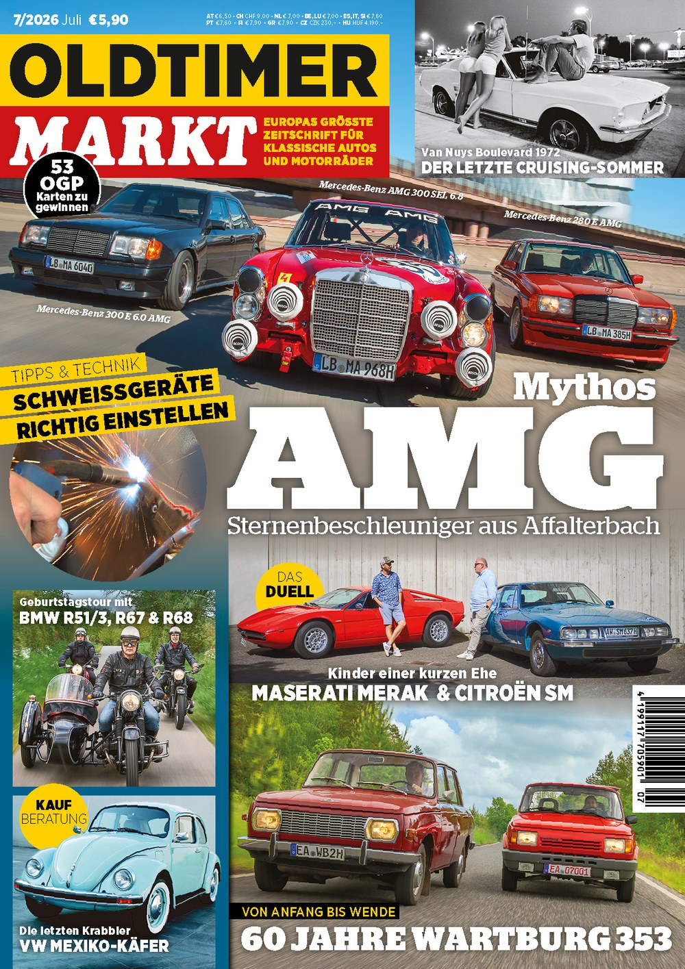 Oldtimer Markt Magazin Deutschland 2026-07 AMG-Tuning-Geschichte Mercedes-Benz AMG Klassiker Affalterbach Automotive Heritage