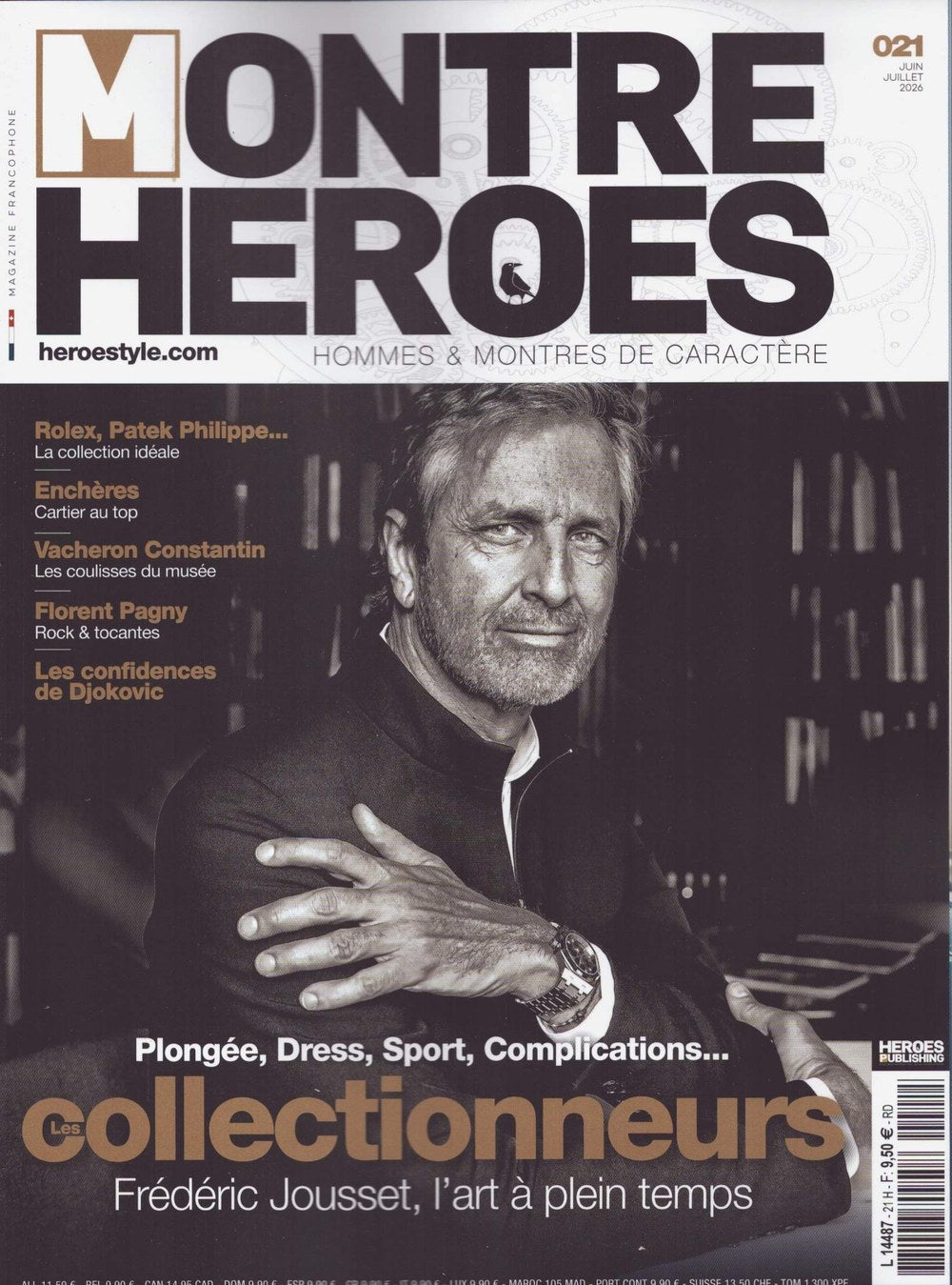 Montre Heroes Magazin Frankreich 2026-21 Frédéric Jousset Novak Djokovic Florent Pagny
