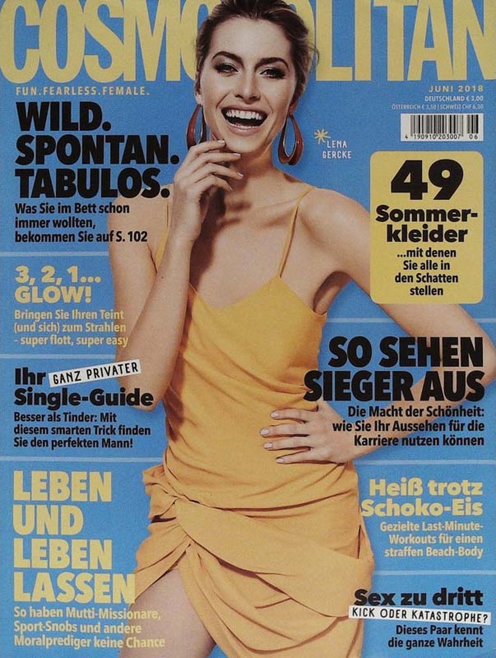 Cosmopolitan Magazin Deutschland 2018-06 Lena Gercke