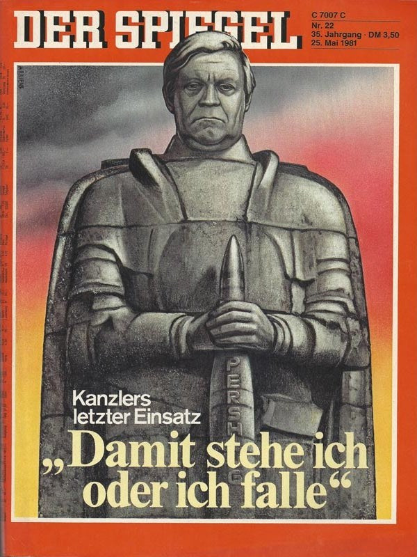 Der Spiegel Magazin Deutschland 1981-16 Helmut Schmidt