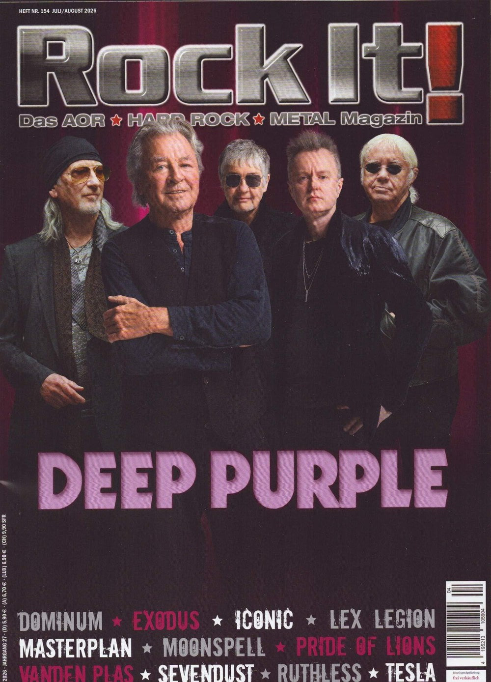 Rock It Magazin Deutschland 2026-04 Deep Purple Ian Gillan Roger Glover Ian Paice Don Airey