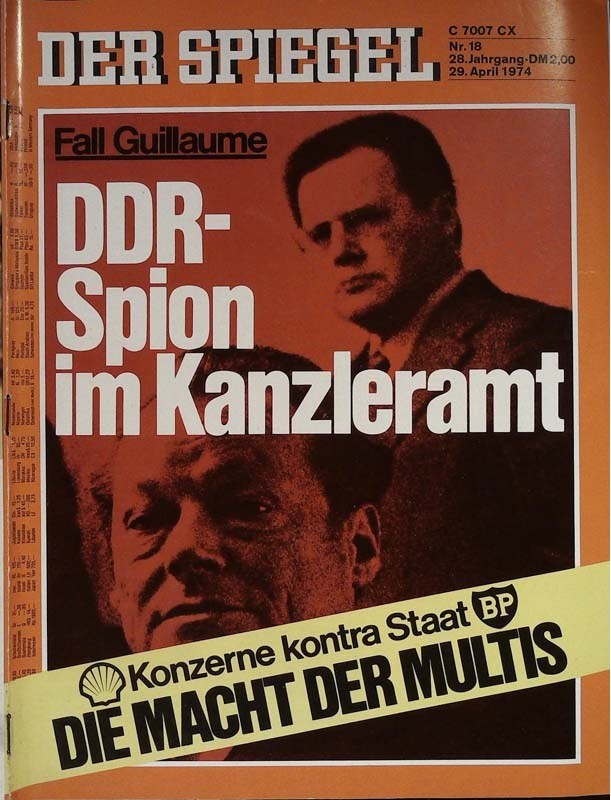 Der Spiegel Magazin Deutschland 1974-18 Günter Guillaume Willy Brandt