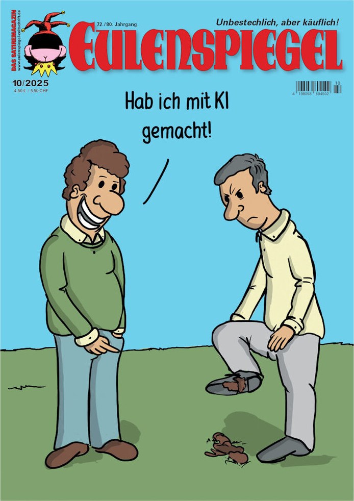 Eulenspiegel Magazin Deutschland 2025-10 KI Künstliche Intelligenz Satire