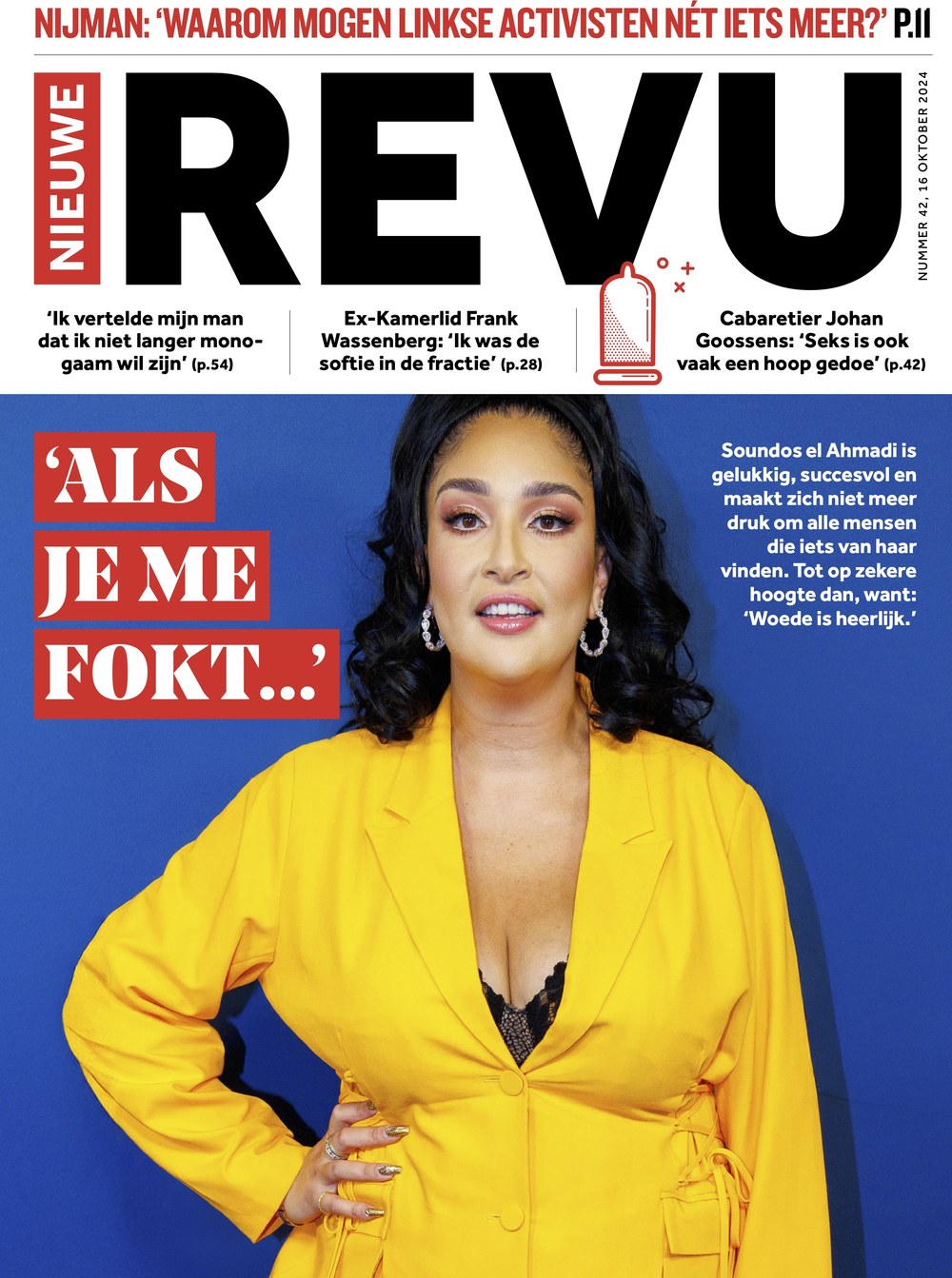 Nieuwe Revu Magazin Niederlande 2024-42 Soundos El Ahmadi Frank Wassenberg Johan Goossens Nijman
