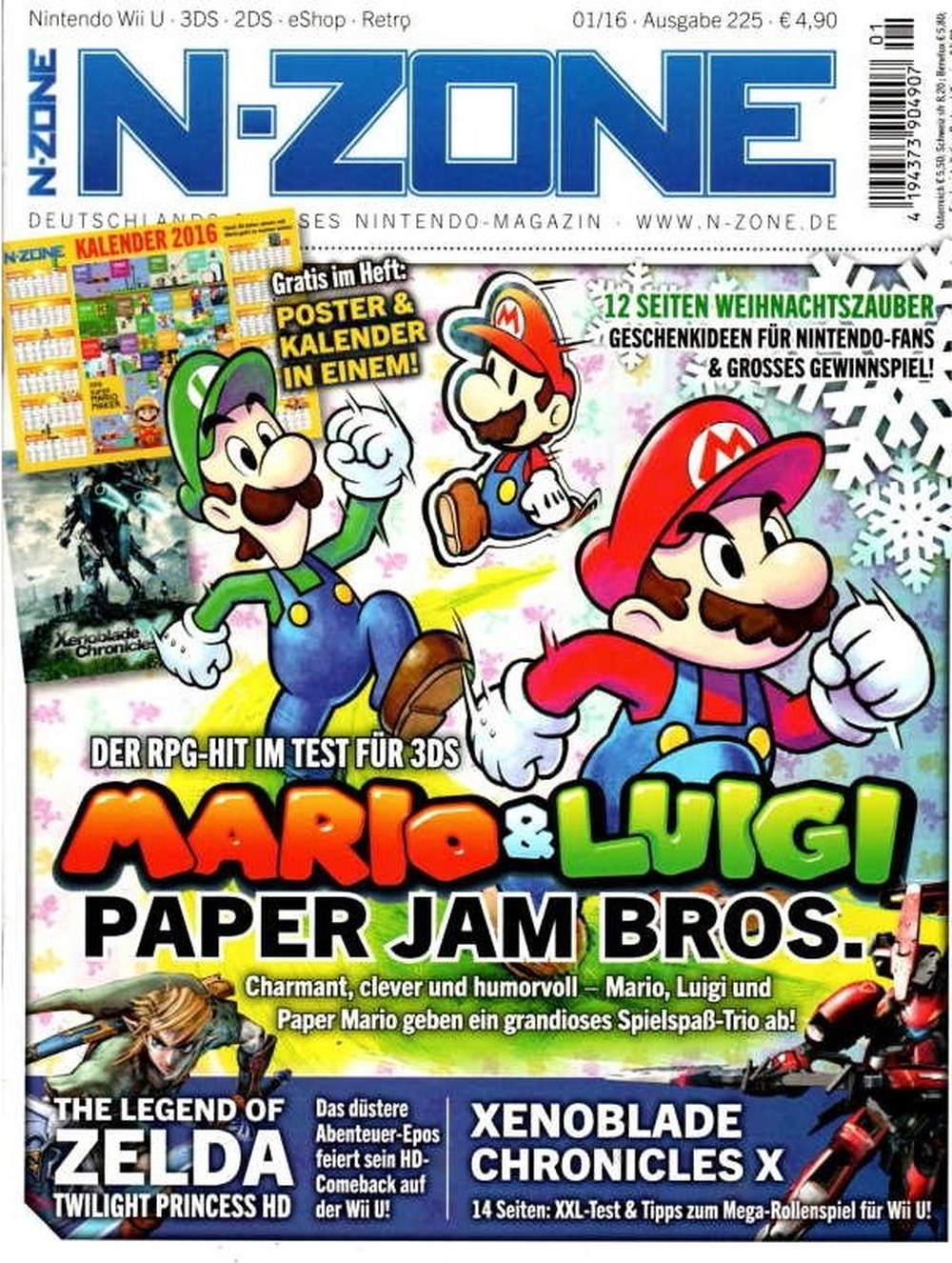 N-Zone Magazin Deutschland 2016-01 Mario Luigi Paper Mario Link