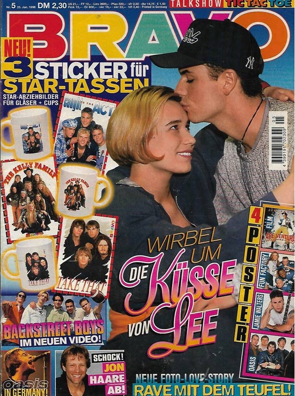 Bravo Magazin Deutschland 1996-05 Lee Baxter Backstreet Boys Jon Bon Jovi Kelly Family Take That