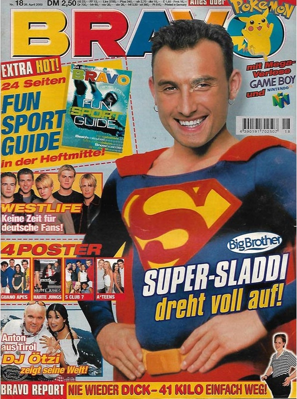 Bravo Magazin Deutschland 2000-18 Zlatko Trpkovski DJ Ötzi Westlife Guano Apes Harte Jungs