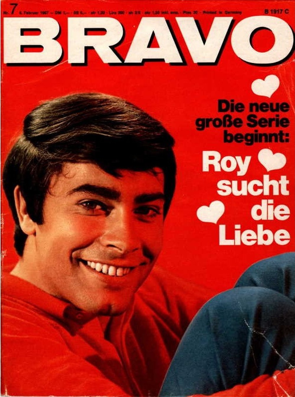 Bravo Magazin Deutschland 1967-07 Roy Black