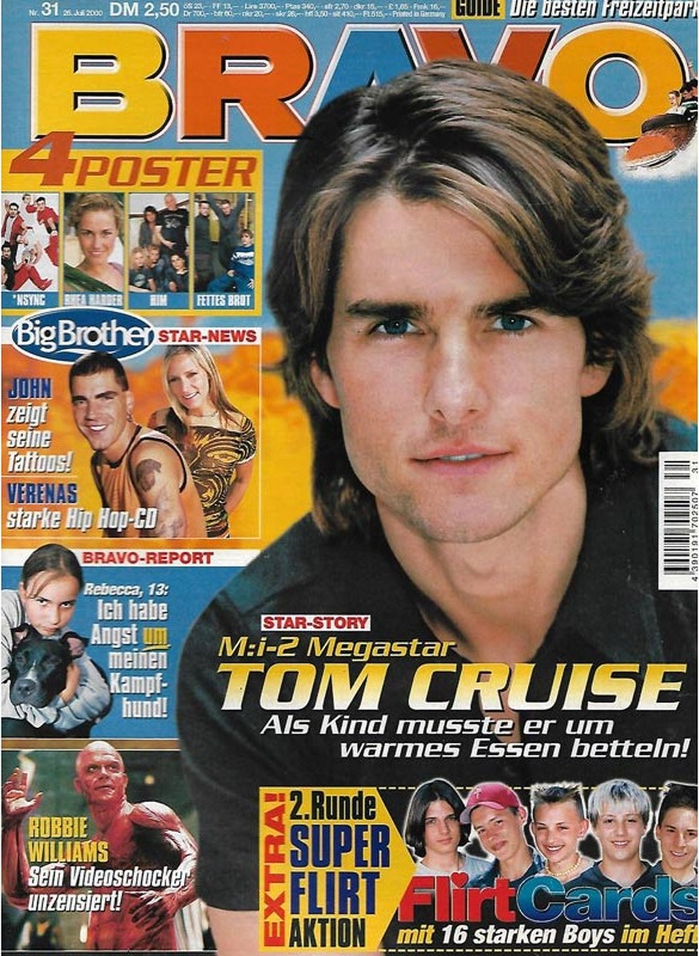 Bravo Magazin Deutschland 2000-31 Tom Cruise Robbie Williams Rebecca NSYNC Big Brother