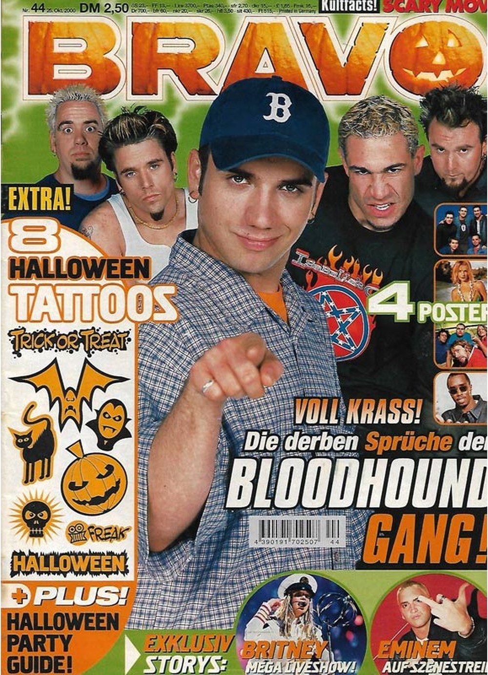 Bravo Magazin Deutschland 2000-44 Bloodhound Gang Britney Spears Eminem