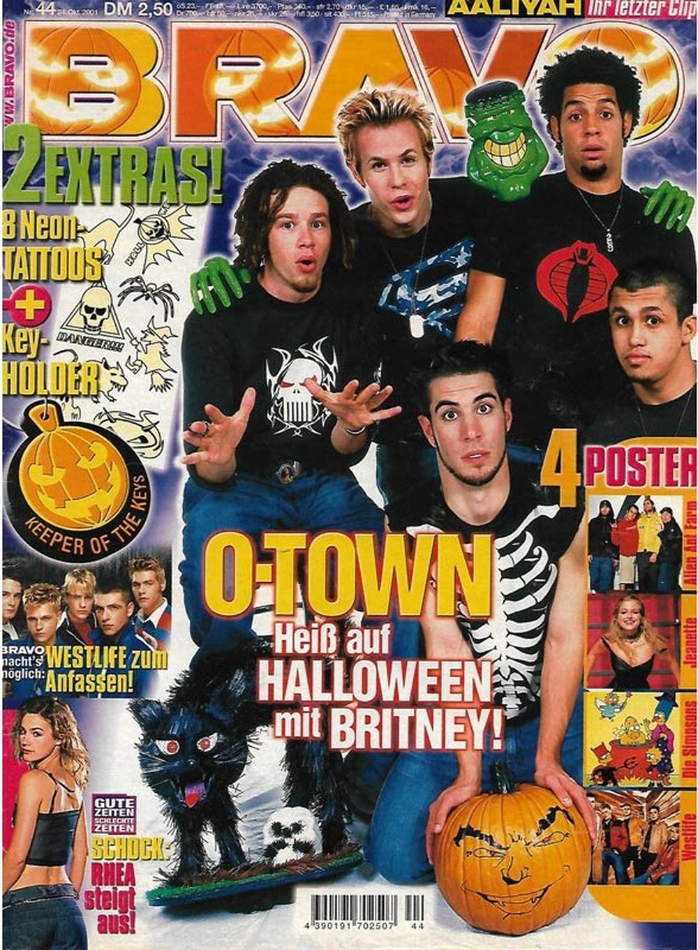 Bravo Magazin Deutschland 2001-44 O-Town Britney Spears Aaliyah Rhea Harder Westlife