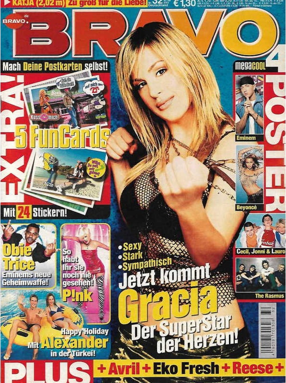 Bravo Magazin Deutschland 2003-32 Gracia Baur Alexander Klaws Pink Obie Trice Eminem