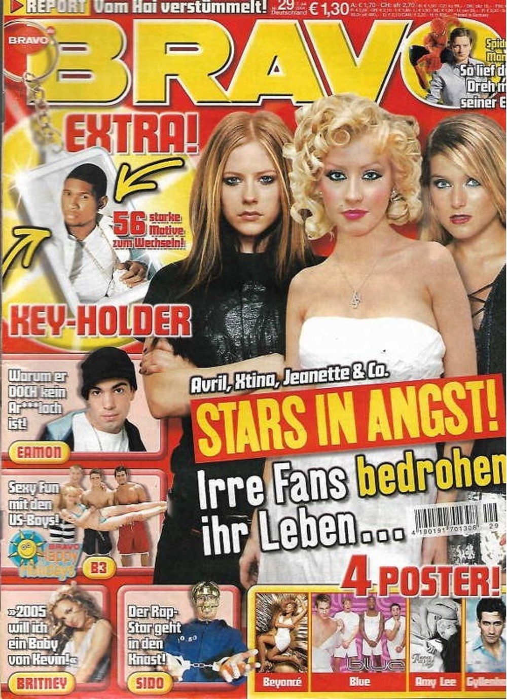 Bravo Magazin Deutschland 2004-29 Avril Lavigne Christina Aguilera Jeanette Biedermann Eamon Britney Spears