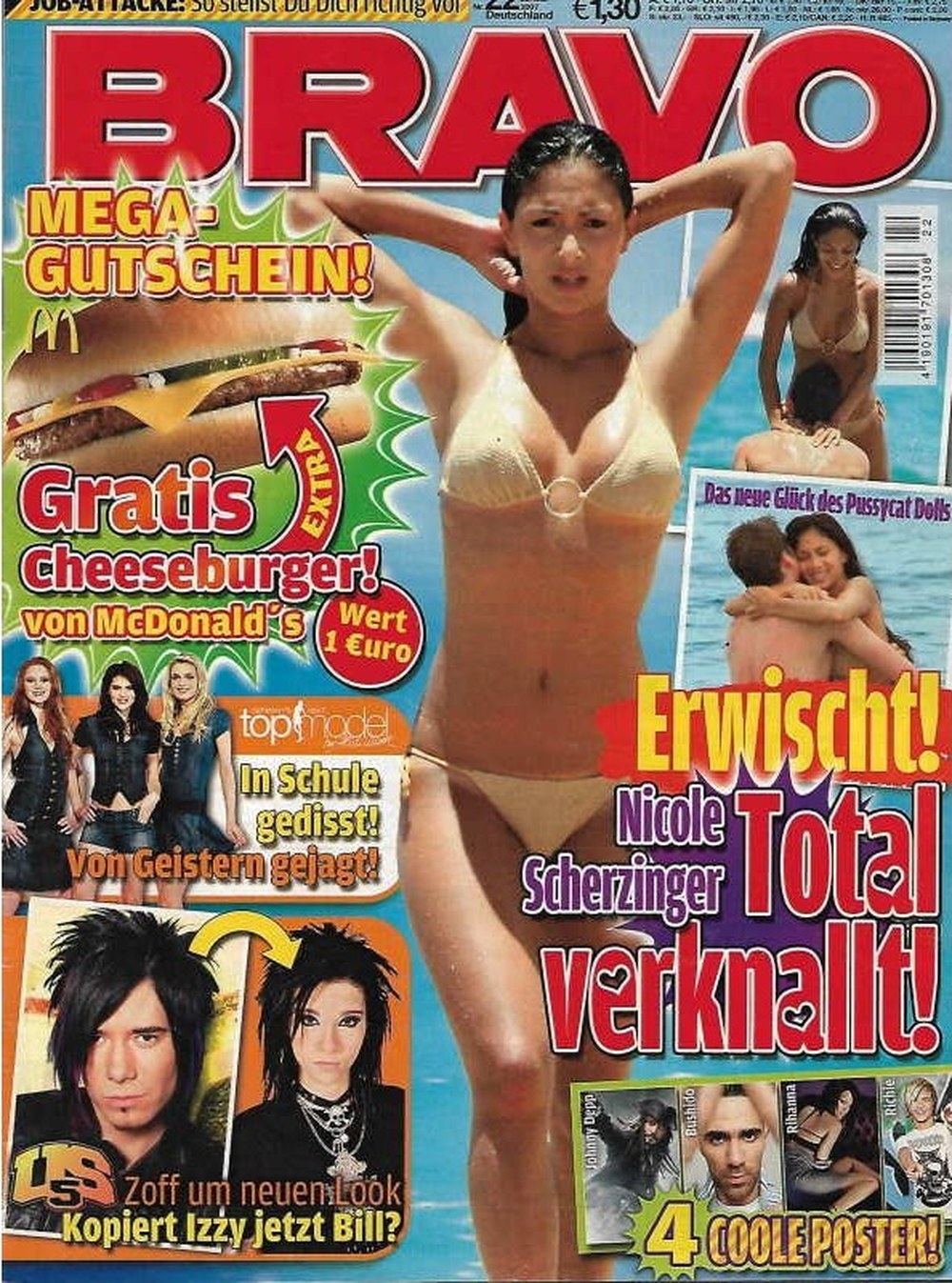 Bravo Magazin Deutschland 2007-22 Nicole Scherzinger Bill Kaulitz Pussycat Dolls Tokio Hotel US5