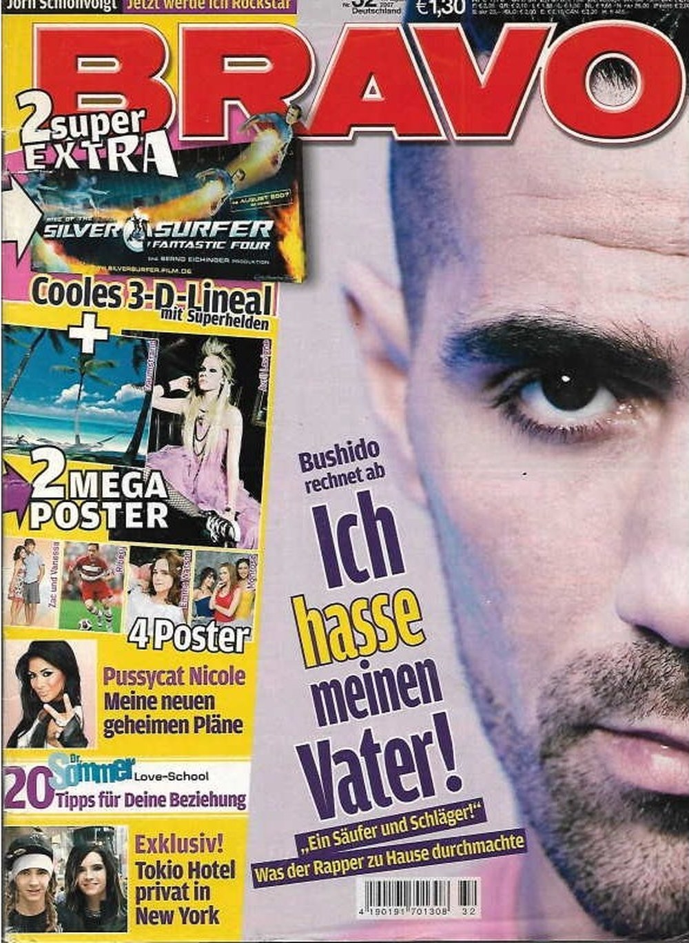 Bravo Magazin Deutschland 2007-32 Bushido Nicole Scherzinger Tokio Hotel Pussycat Dolls