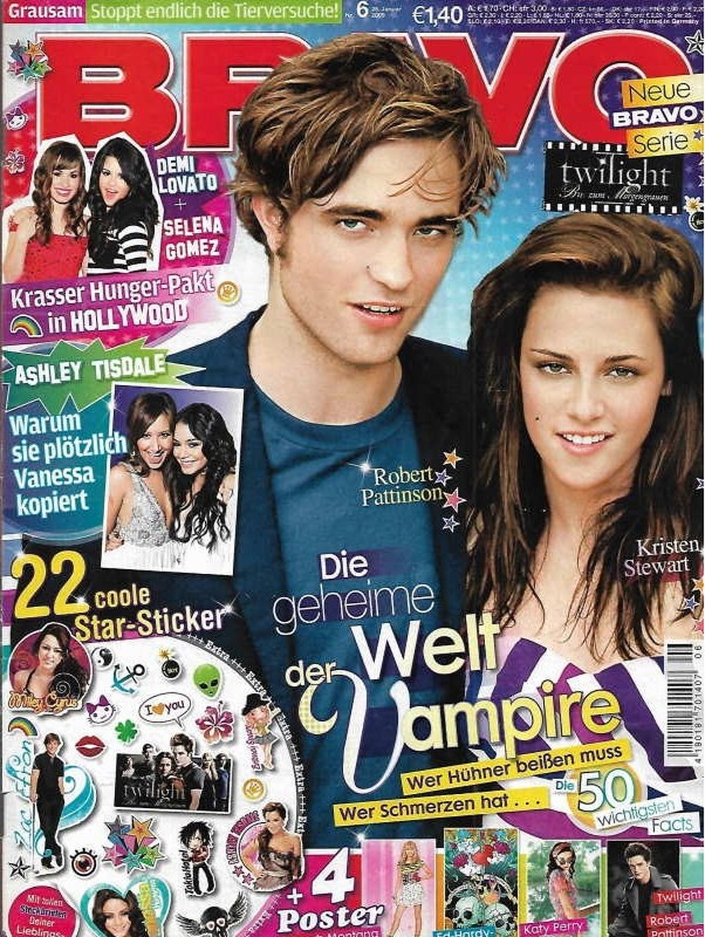 Bravo Magazin Deutschland 2009-06 Robert Pattinson Kristen Stewart Demi Lovato Selena Gomez Ashley Tisdale