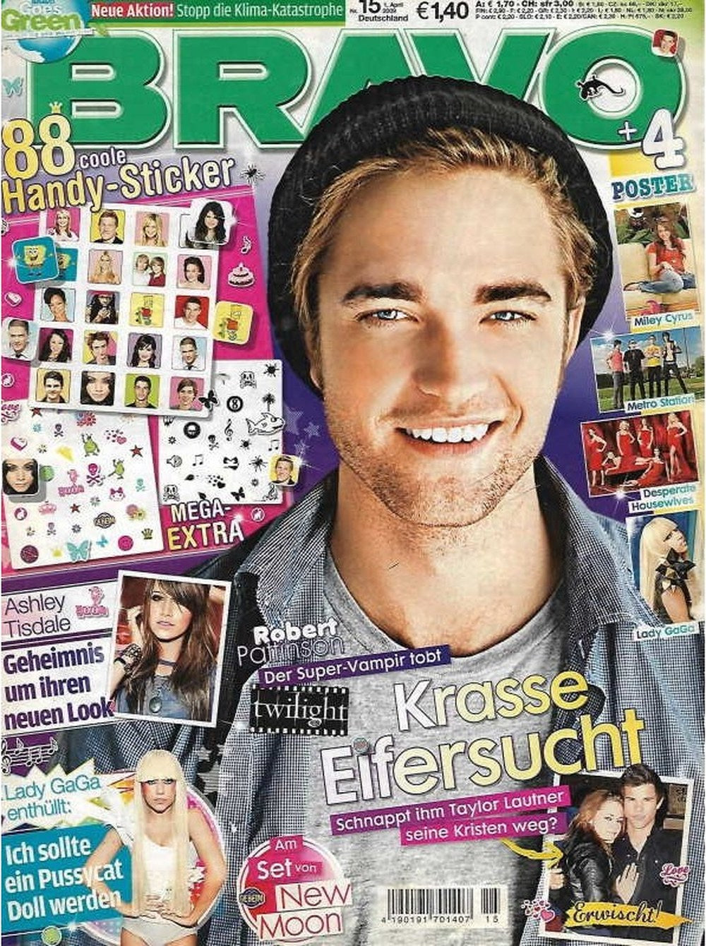 Bravo Magazin Deutschland 2009-15 Robert Pattinson Ashley Tisdale Lady Gaga Taylor Lautner Kristen Stewart