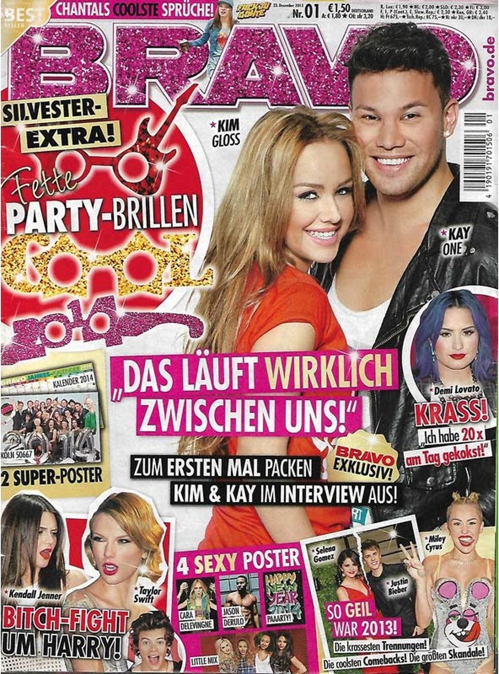Bravo Magazin Deutschland 2013-01 Kim Gloss Kay One Demi Lovato Kendall Jenner Taylor Swift