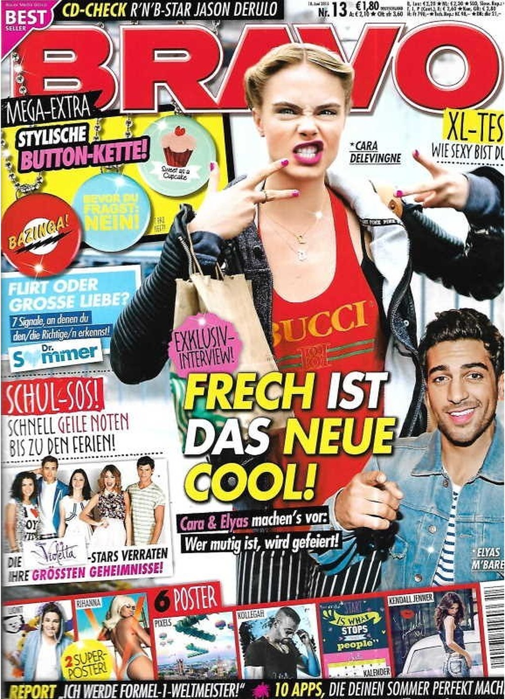 Bravo Magazin Deutschland 2015-13 Cara Delevingne Elyas M'Barek Rihanna Kendall Jenner Jason Derulo
