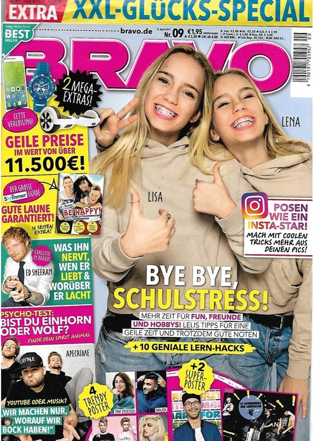 Bravo Magazin Deutschland 2017-09 Lisa And Lena Ed Sheeran Tini Stoessel ApeCrime