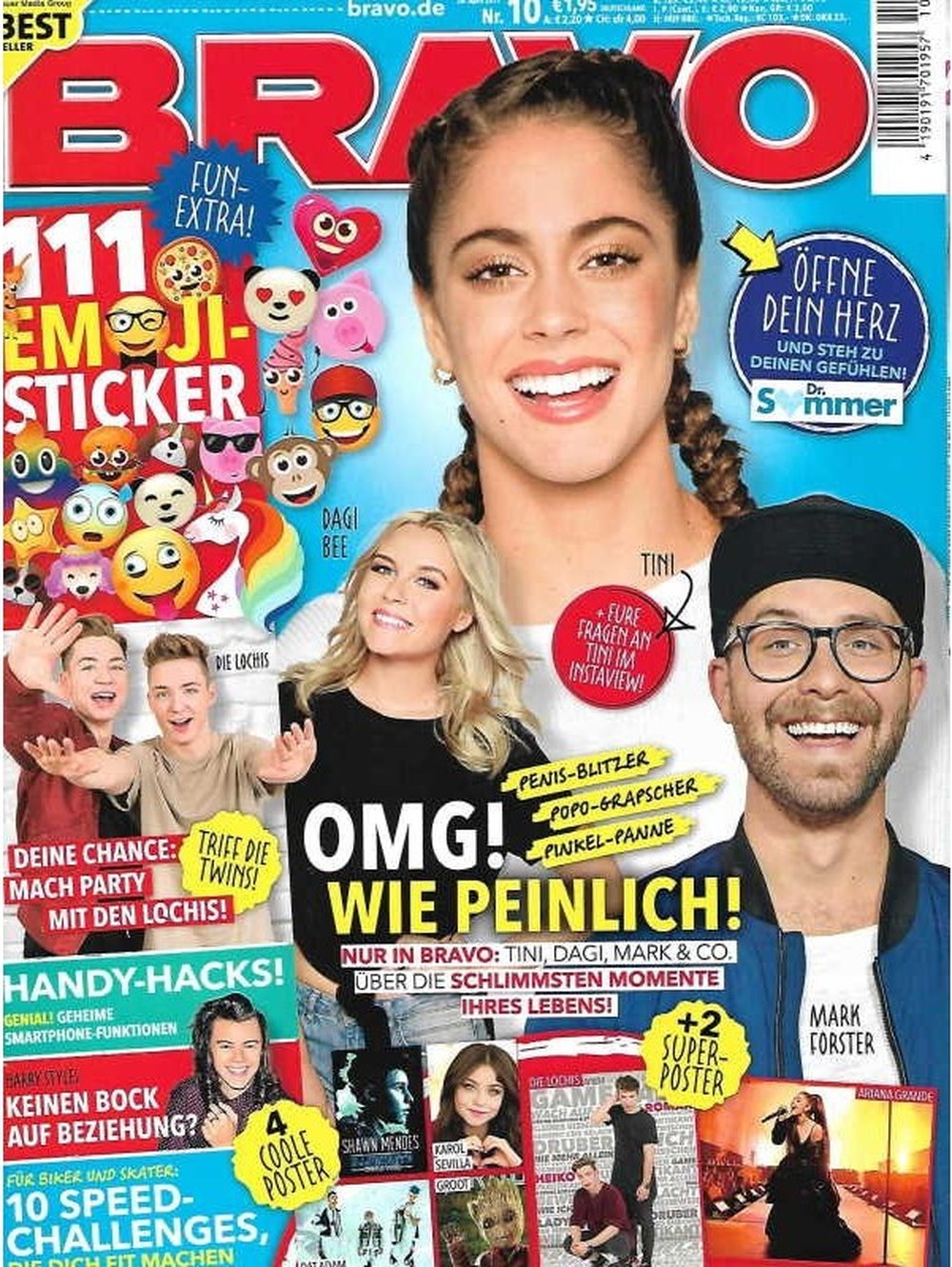 Bravo Magazin Deutschland 2017-10 Tini Stoessel Mark Forster Dagi Bee Die Lochis Shawn Mendes