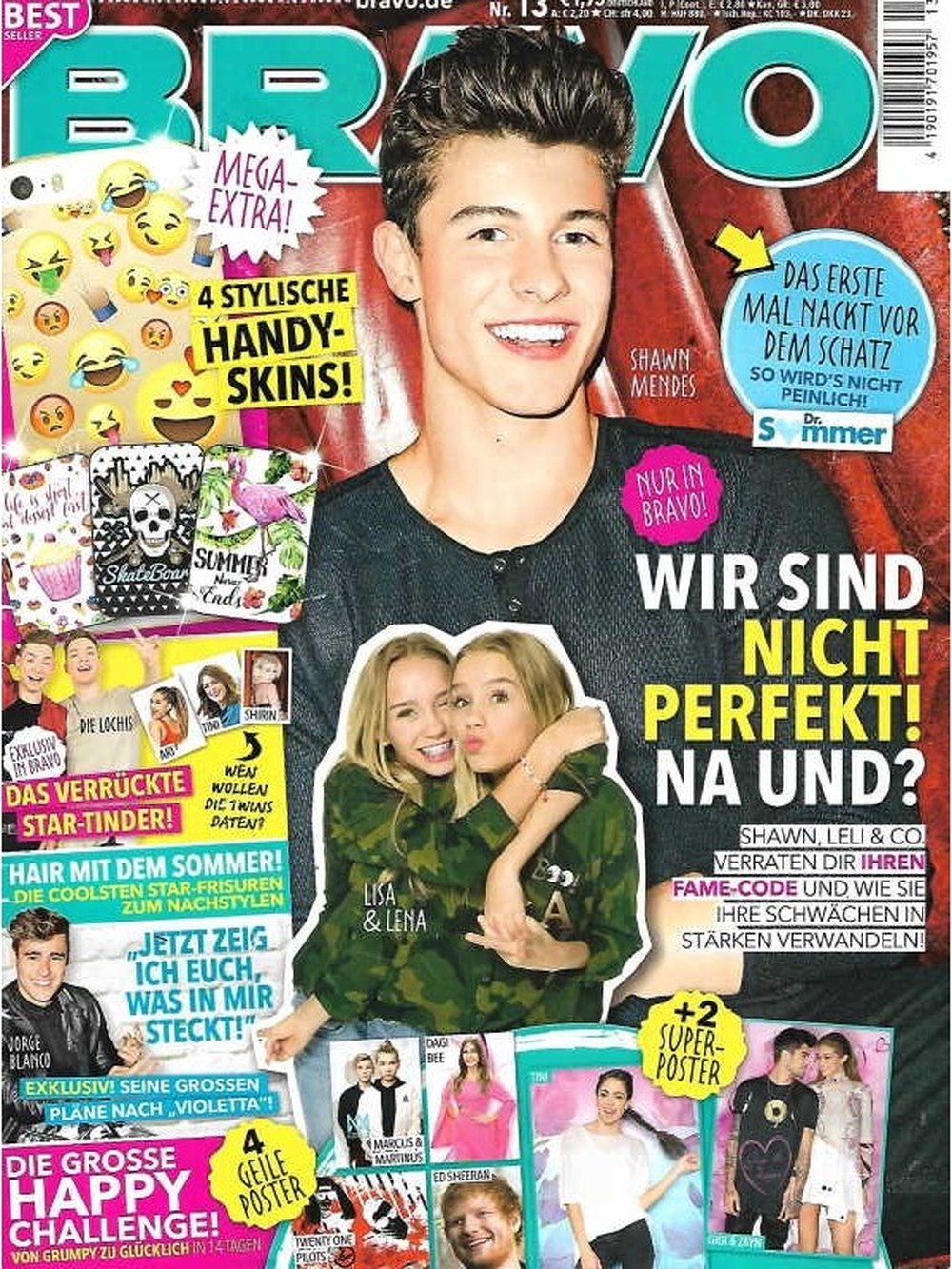 Bravo Magazin Deutschland 2017-13 Shawn Mendes Lisa And Lena Ed Sheeran Jorge Blanco Twenty One Pilots