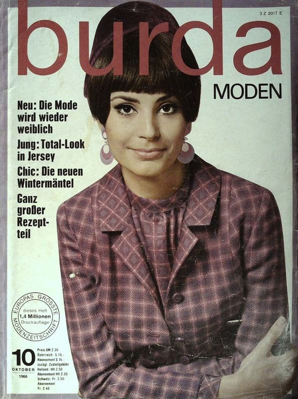 Burda Moden Magazin Deutschland 1966-10 1960er Mode October 1966 Issue Damenmode