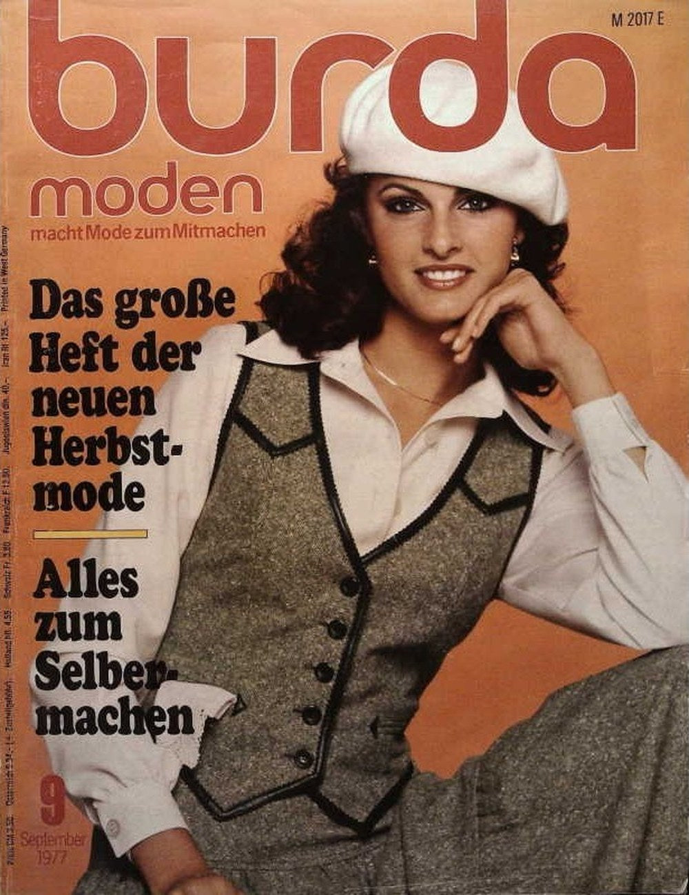 Burda Moden Magazin Deutschland 1977-09 Herbstmode Schnittmuster Selbermachen