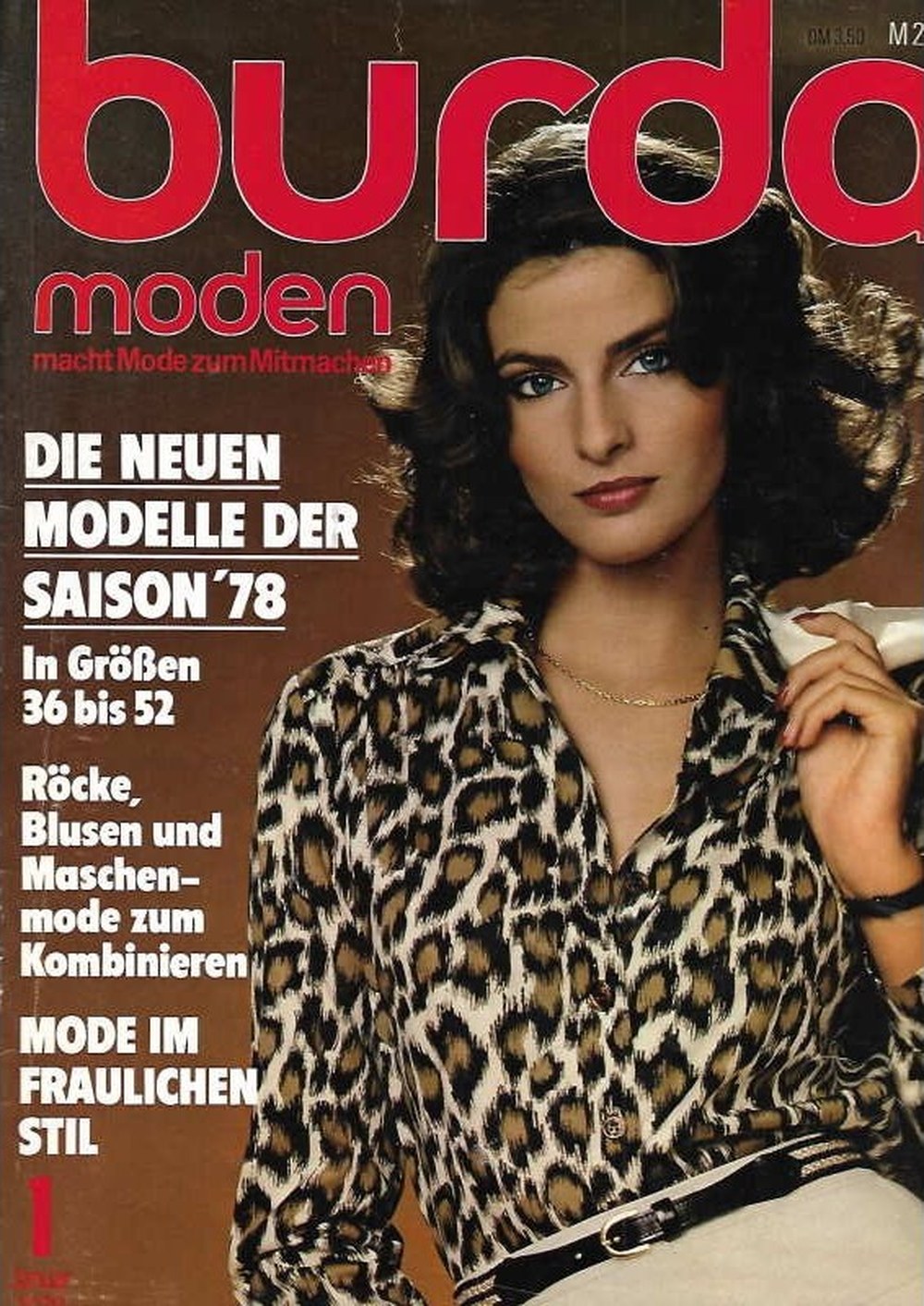Burda Moden Magazin Deutschland 1978-01 Damenmode Saisonmode 1978 Röcke