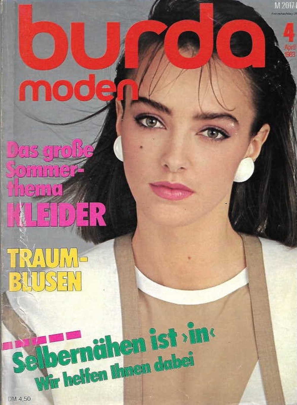 Burda Moden Magazin Deutschland 1983-04 Summer Dresses Dream Blouses Schnittmuster