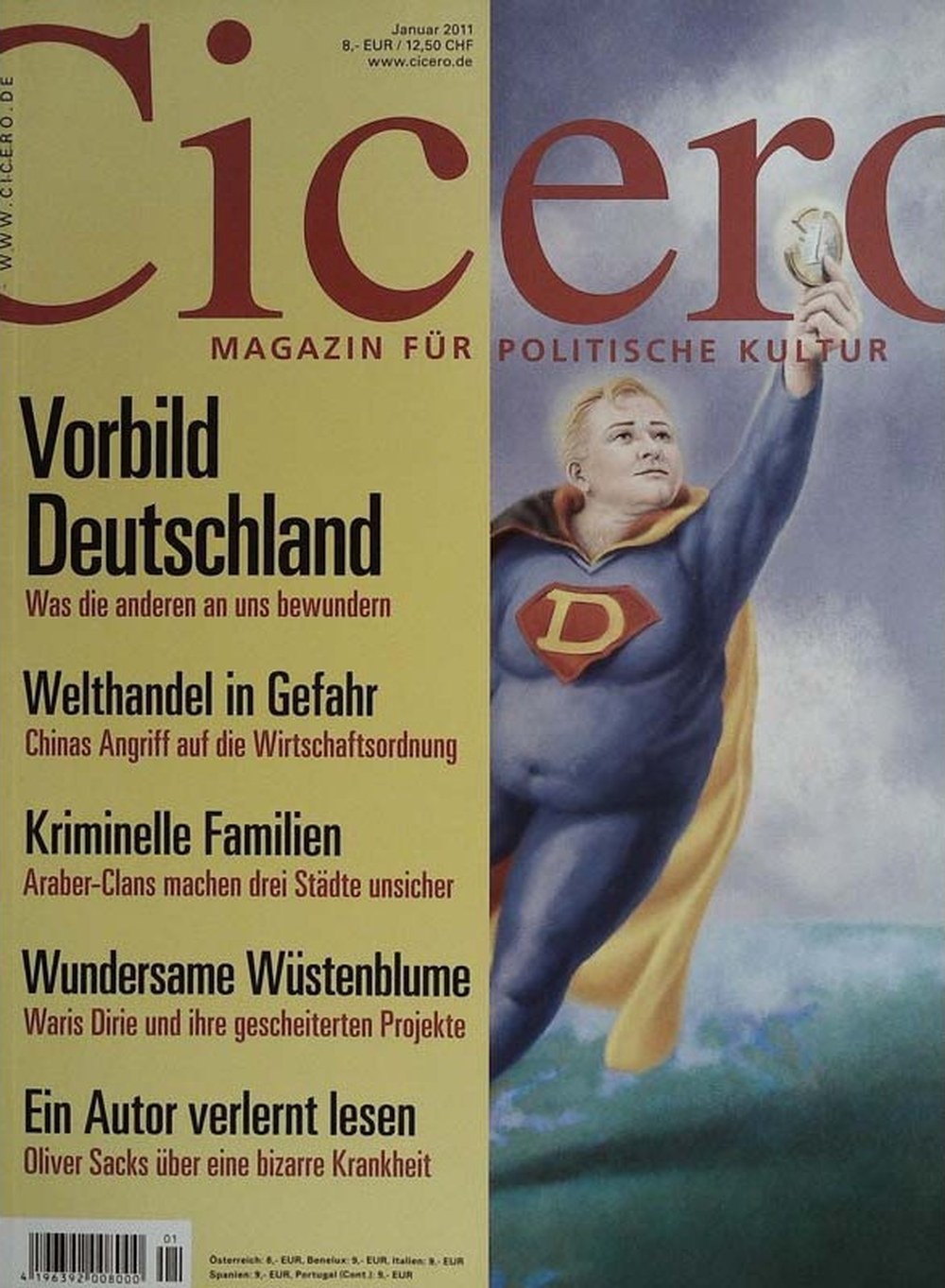 Cicero Magazin Deutschland 2011-01 Angela Merkel Waris Dirie Oliver Sacks