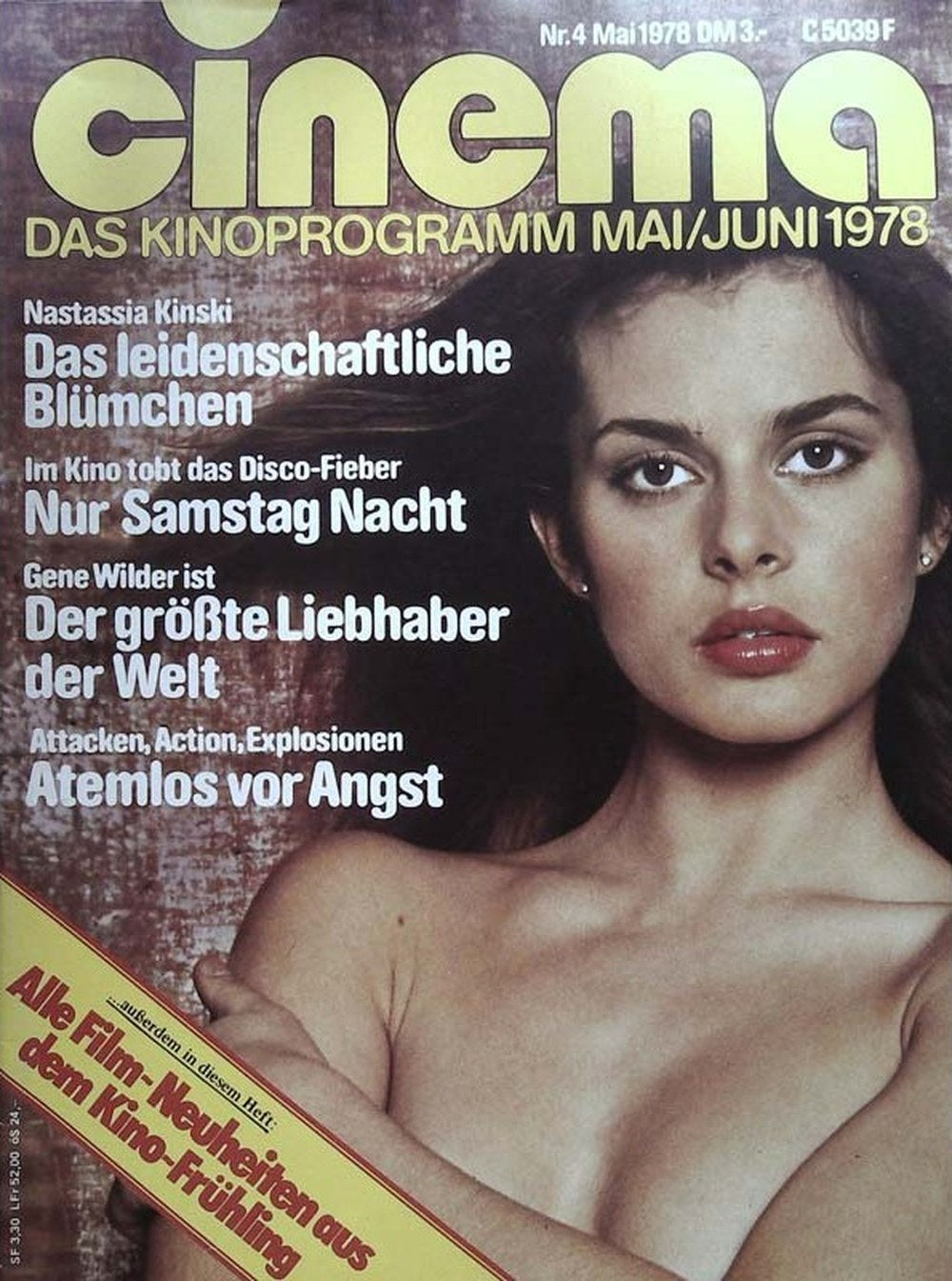 Cinema Magazin Deutschland 1978-05 Nastassja Kinski Gene Wilder