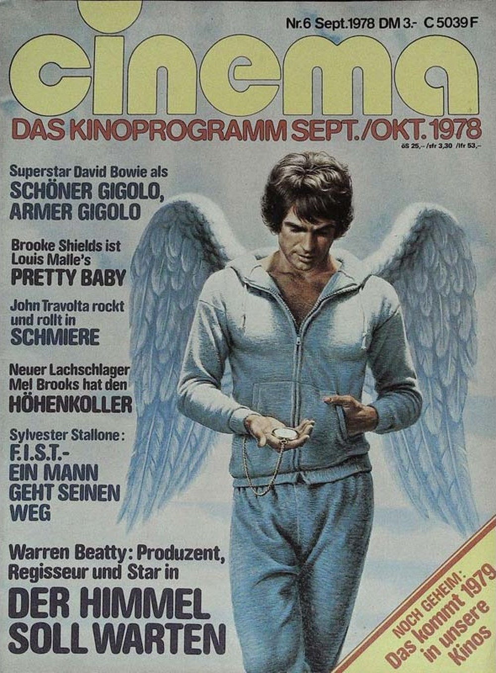 Cinema Magazin Deutschland 1978-09 Warren Beatty David Bowie Brooke Shields John Travolta Mel Brooks