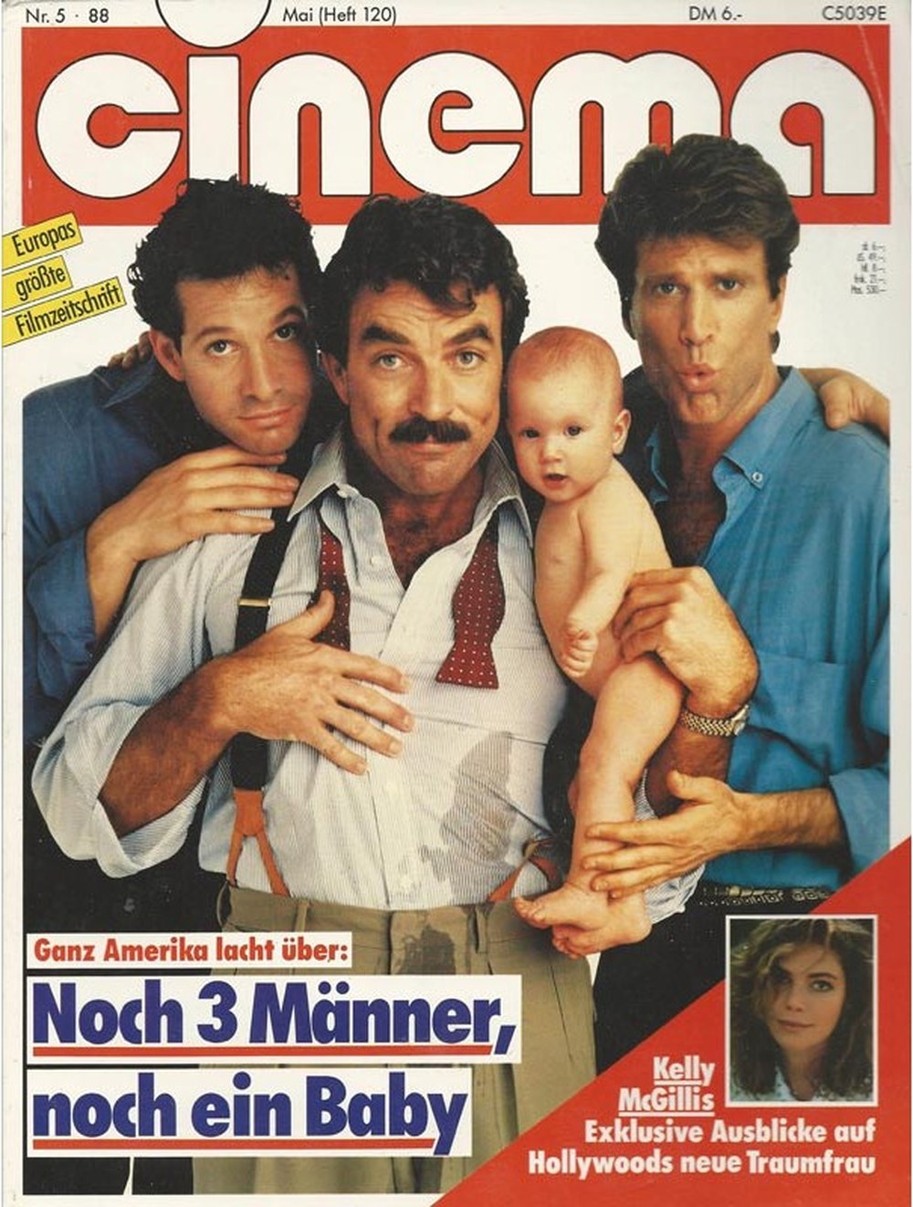 Cinema Magazin Deutschland 1988-05 Tom Selleck Steve Guttenberg Ted Danson Kelly McGillis