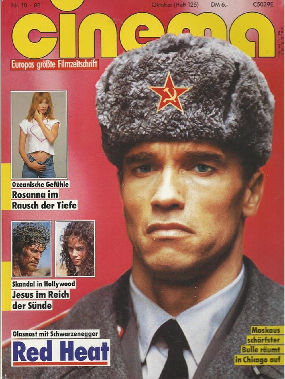 Cinema Magazin Deutschland 1988-10 Arnold Schwarzenegger Rosanna Arquette