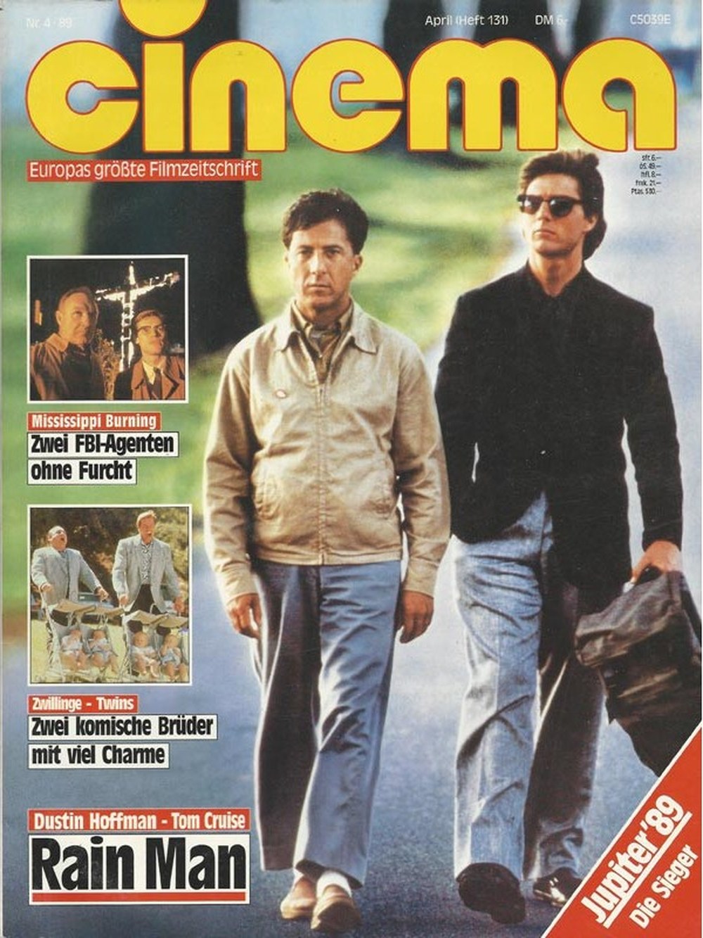 Cinema Magazin Deutschland 1989-04 Dustin Hoffman Tom Cruise