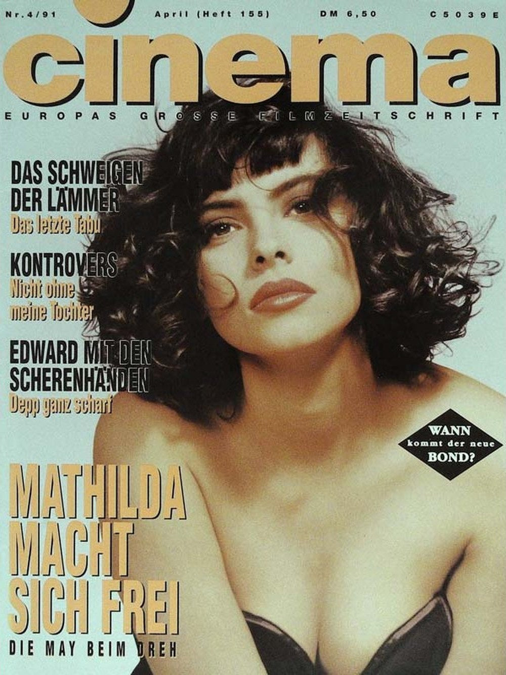 Cinema Magazin Deutschland 1991-04 Mathilda May Johnny Depp