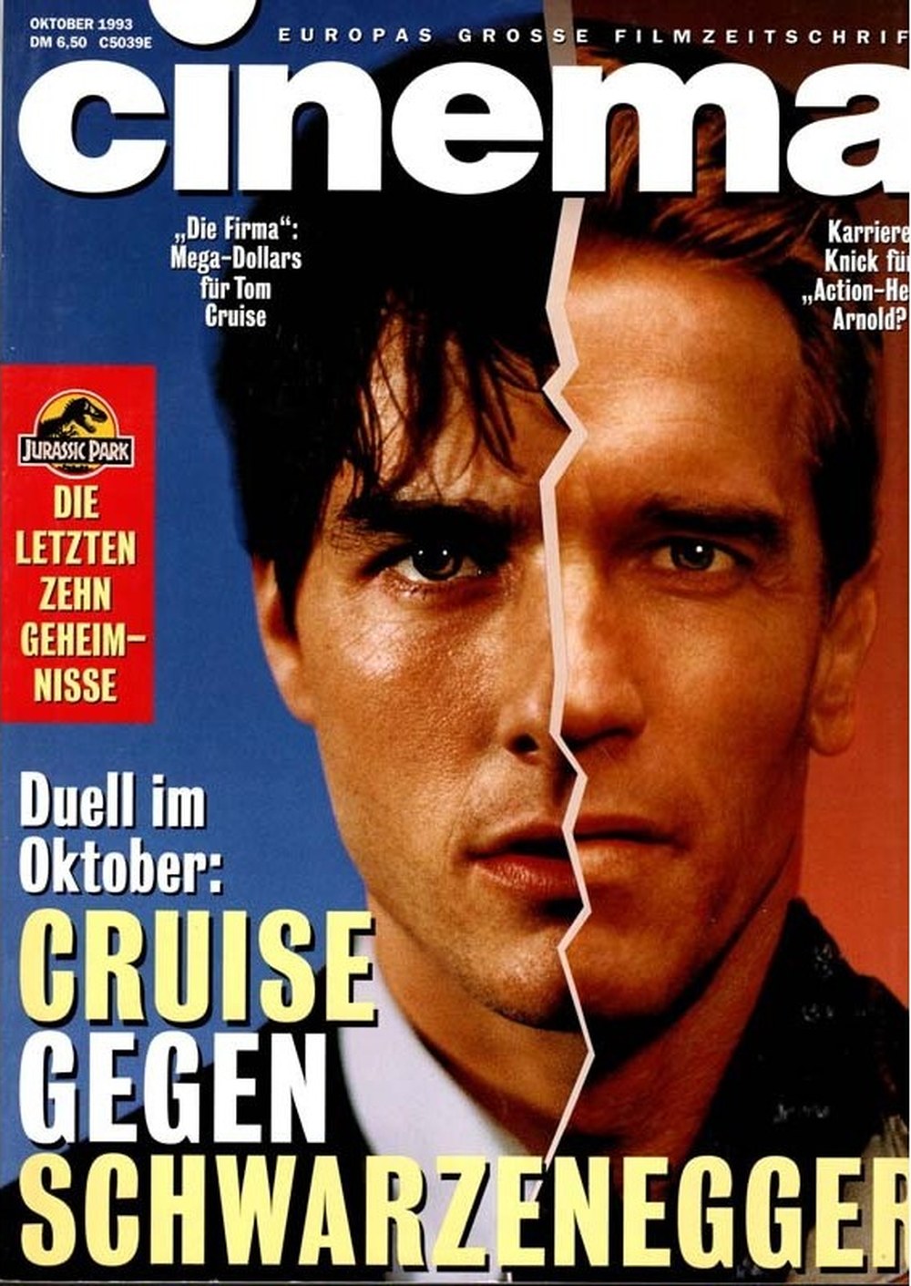 Cinema Magazin Deutschland 1993-10 Tom Cruise Arnold Schwarzenegger