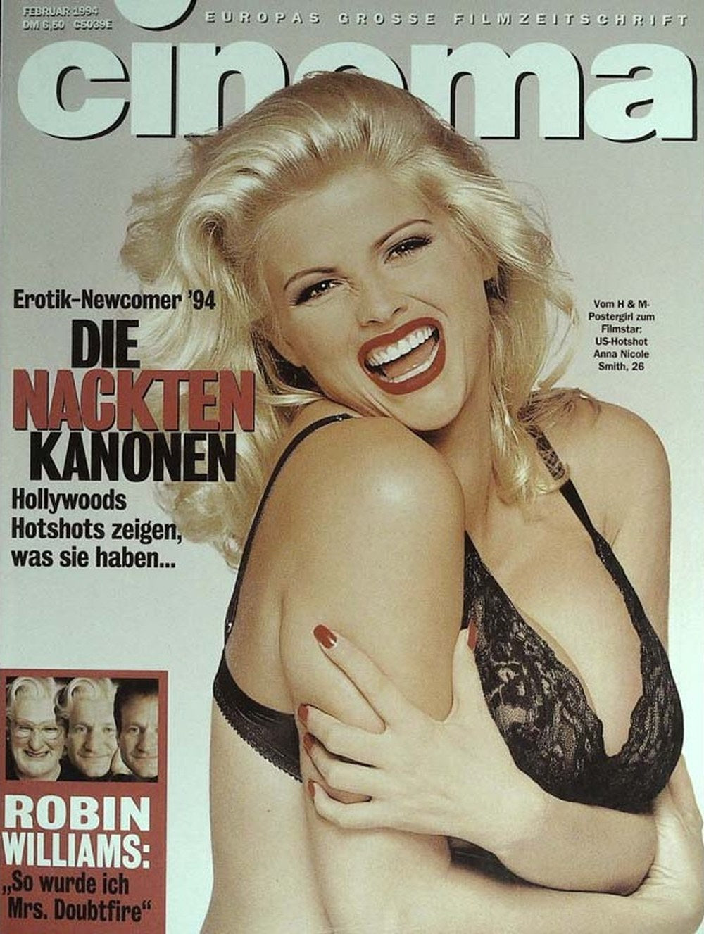 Cinema Magazin Deutschland 1994-02 Anna Nicole Smith Robin Williams