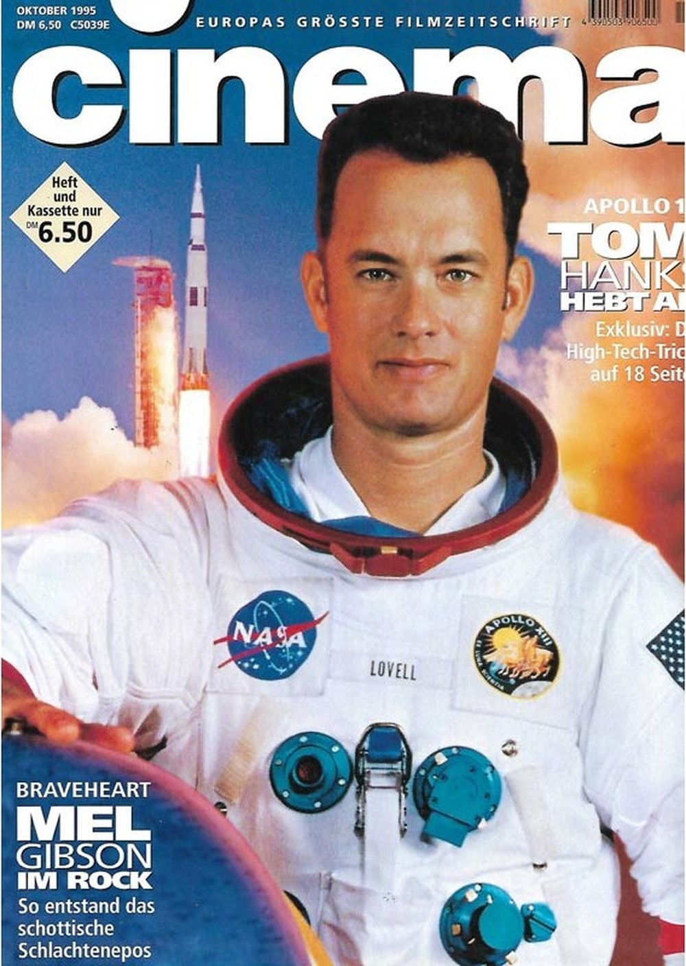 Cinema Magazin Deutschland 1995-10 Tom Hanks Mel Gibson